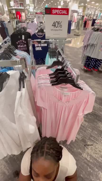 It is much better here than in a dressing room