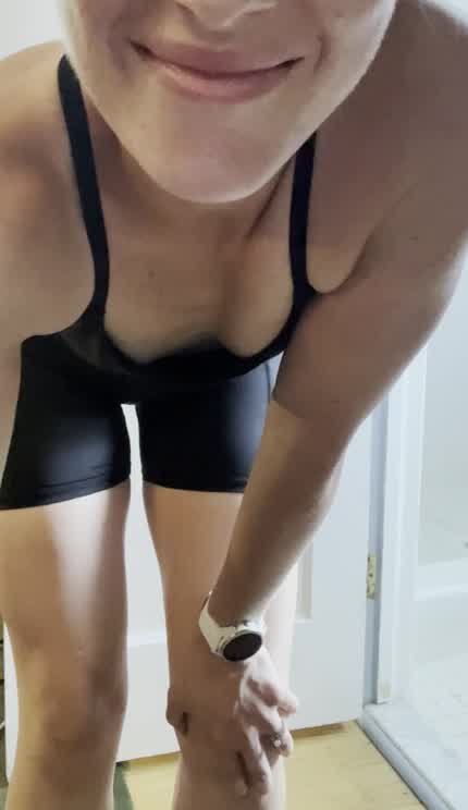 These running shorts would be more [f]un to peel off with you behind me