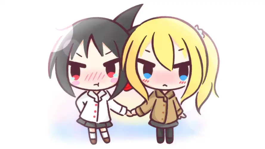 Kaguya-Sama Shinomiya and Ai Hayasaka together - Fanart made (by usami.hakana)