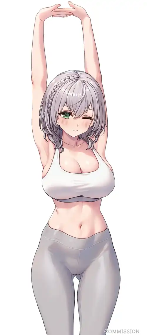 Shirogane Noel Yoga Pants Stretch [Hololive]