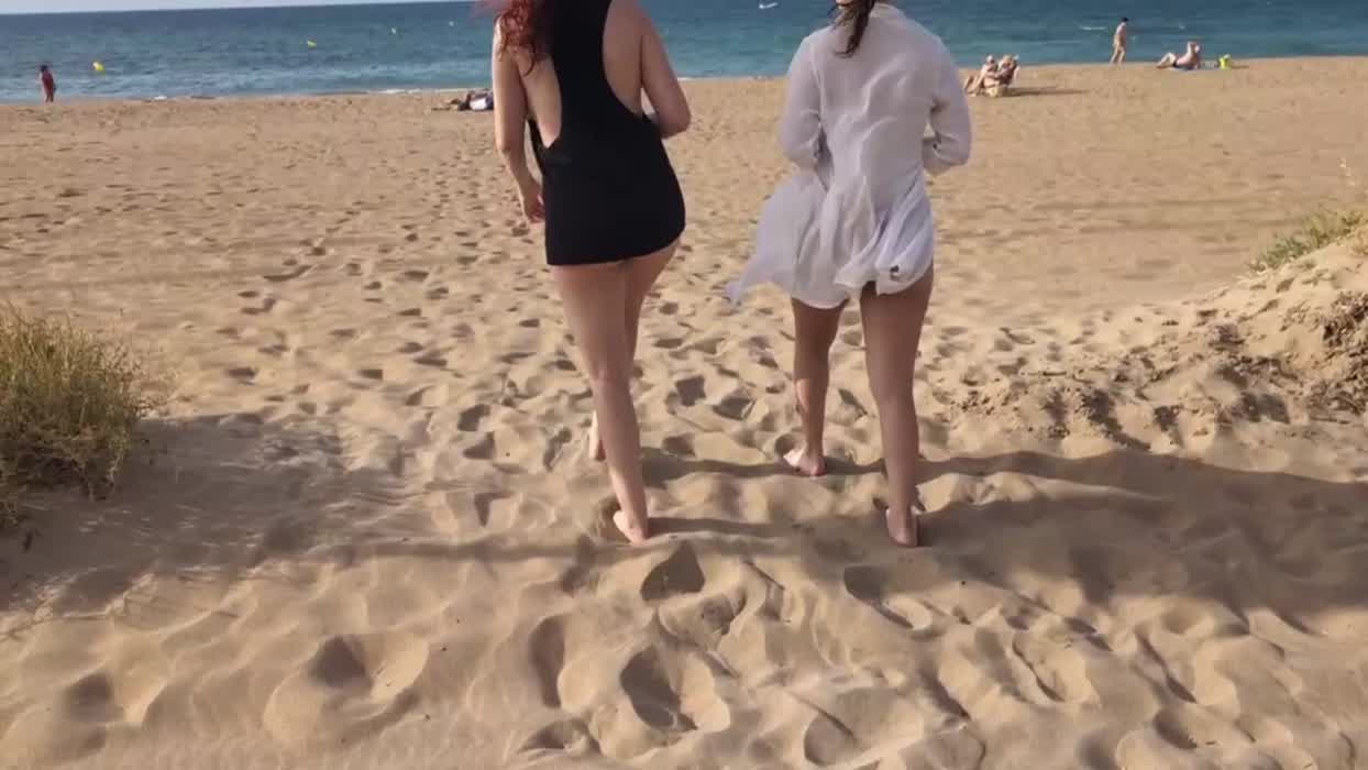Taking a relaxing walk on the beach