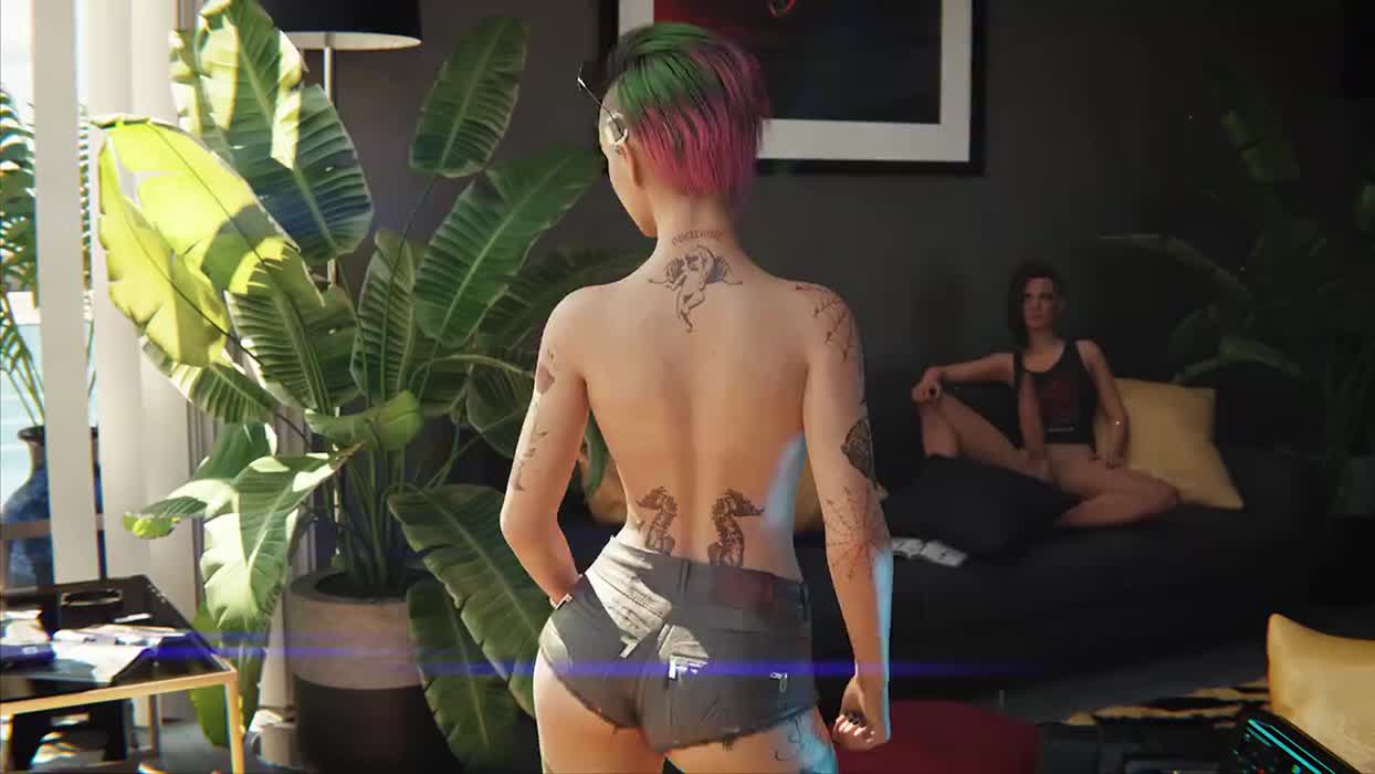 Judy strikes a pose (Rescraft) [Cyberpunk 2077]