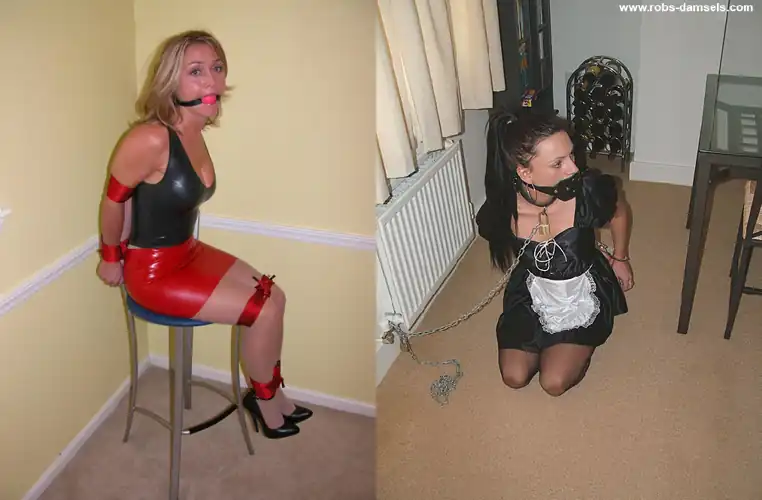 Tricked fashion model or maid who needs to be punished