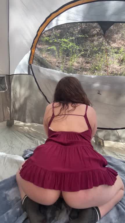 wanna fuck in my tent?