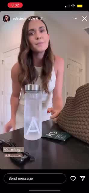 Odette Annable - AG1 drink ad