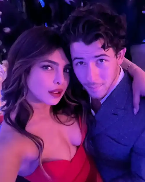 Priyanka & Nick at a Wedding - Instagram 2022