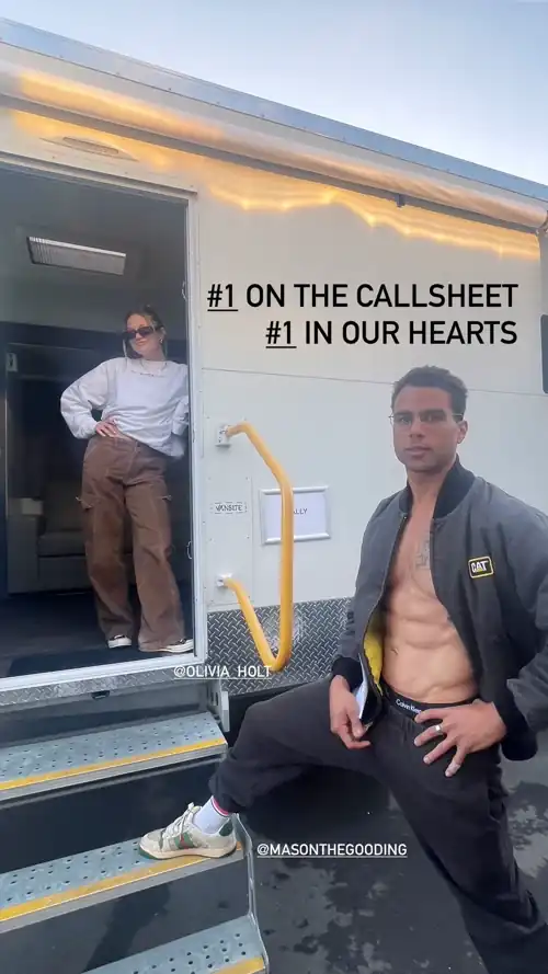 “#1 on the callsheet, #1 in our hearts” Heart Eyes BTS 8/5/2024