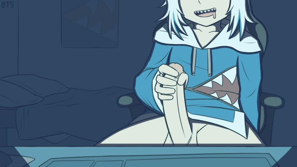 Gura jerking to spicy comments about her (bt5) 