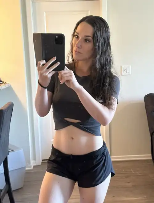 Ready for my morning workout.