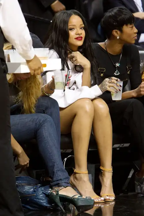 Rihanna white toes