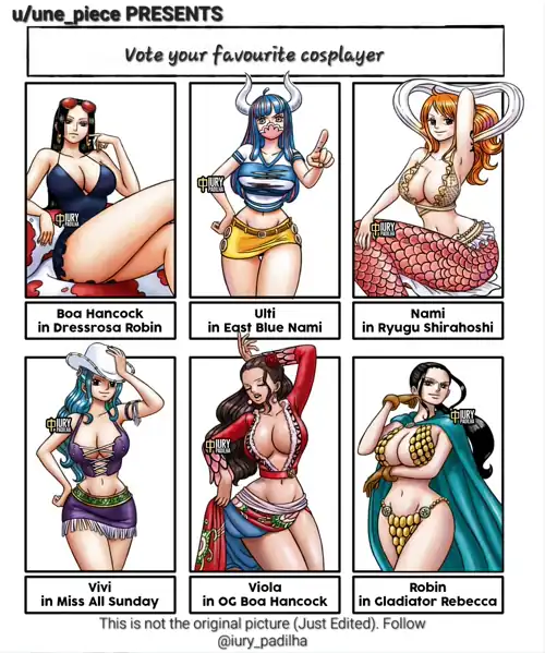 Presenting One Piece Hot Cosplay Event 🎉 (Vote your favorite girl to WIN) 😍🔥👇