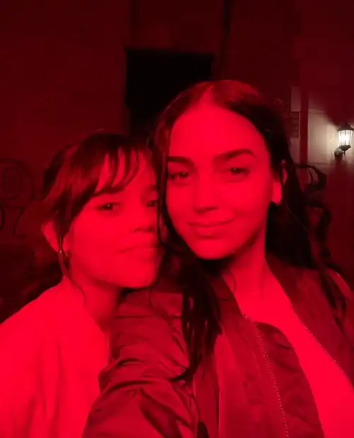 Selfie with Melissa Barrera while on the set of Scream VI (2023)