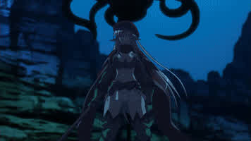 Tentacle demon attacking her ( queen's blade)