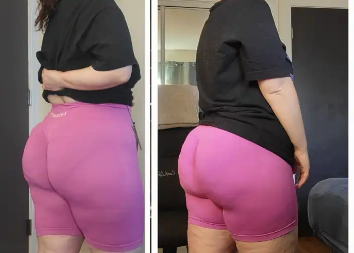 Is it just the light and I'm delulu or is there a noticeable difference? I'm about the same weight but about 5 months between the two