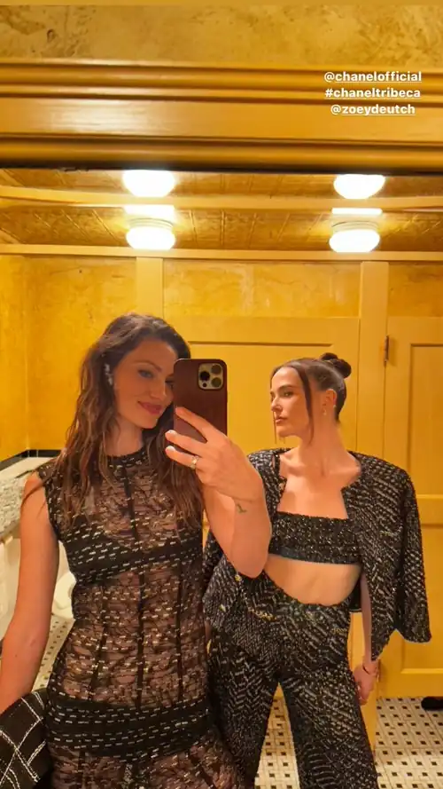 Phoebe with Zoey Deutch at a Chanel event from her IG story 6/13/23