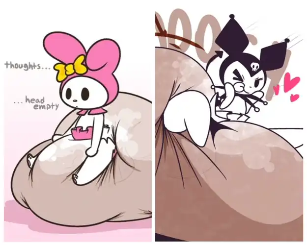 Kuromi and My Melody (Artist: ShslSadCat)