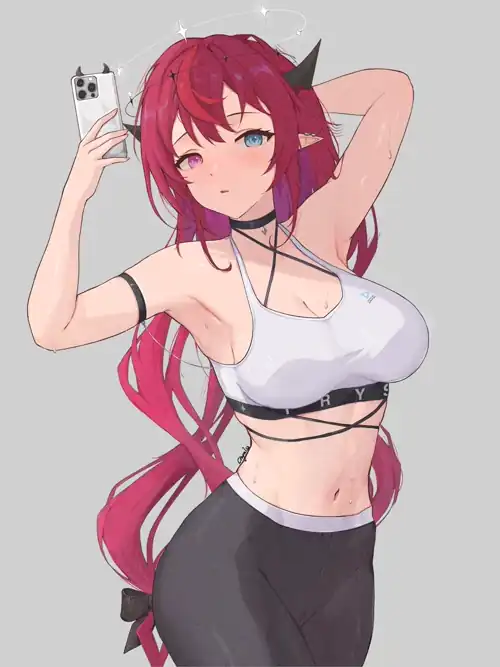 IRyS Taking a Workout Selfie (by chyraliss) [Hololive]