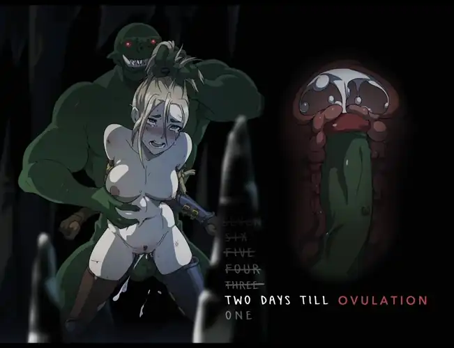 The defeated adventurer held onto the hope of being rescued from the Orc den, but day after day she began to realize her fate will be nothing more than a fucktoy and breeding bitch for her captor. (Shirami)