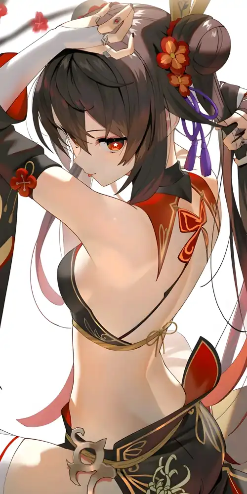 Hu Tao [Genshin] (2400x4800)
