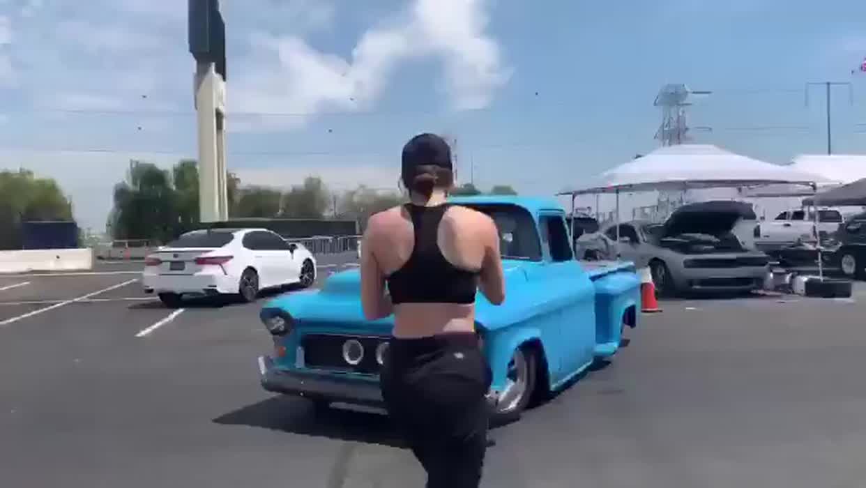 Booty by the car