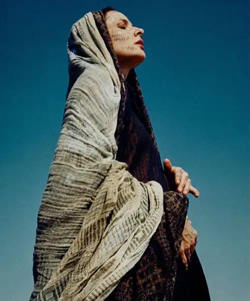 Rebecca Ferguson on set of Dune: Part Two, photo: Jack Davison for M Magazine