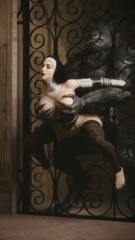 She is a liberal nun (Bordeaux Black/ Rule 34)