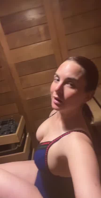In the sauna | TikTok July 2023