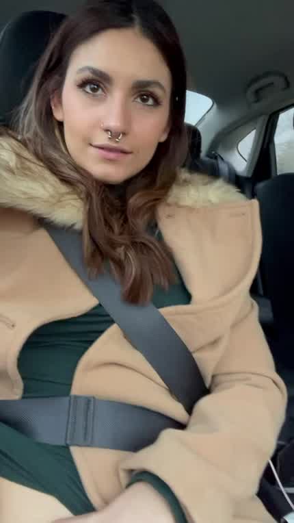 Naughty girls wear their plugs in public