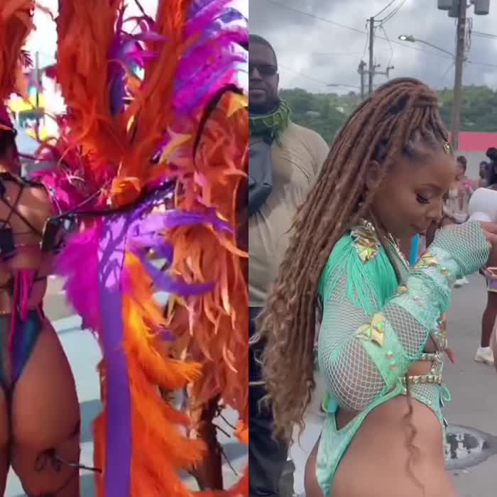 Yall choose, last year carnival(left) or this year carnival(right)