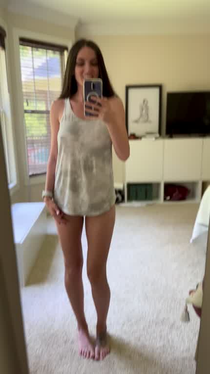 A bit bigger than you thought? Hope you enjoy my 40 YO MILF tits.