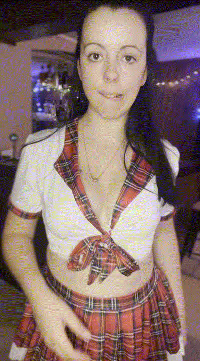 Dressing as a school girl for the younger men I'll bang later