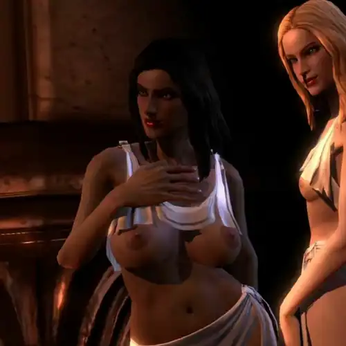 Big black tits in God of War 3