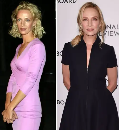 Uma in 2003 vs Uma in 2020. I think she's aged beautifully!