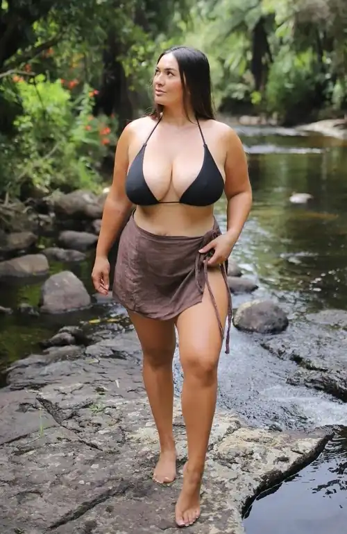 Amazing tits with a curvy sexy bod