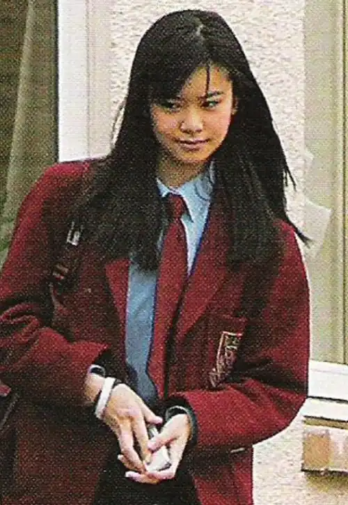 Katie in prep school pre-HP (low-quality but super-rare pic)