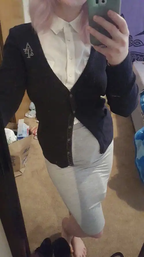 A casual strapon bulge