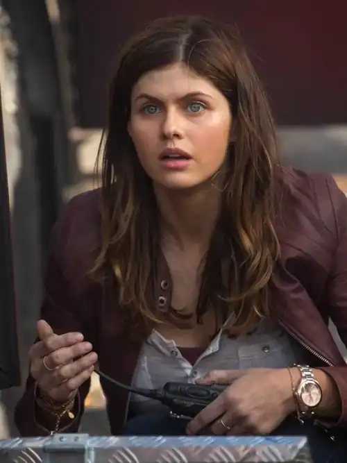 Brown leather jacket