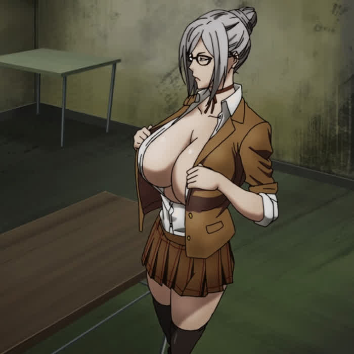 [Prison School] Shiraki Meiko letting them puppies breath