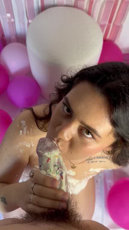 Would you let me suck icing off your cock?