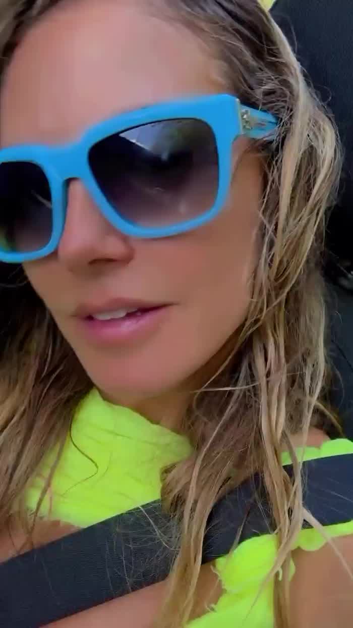 Heidi showing some underboob in car IG august 7 2024