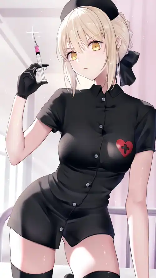 "Black Nurse" Saber Alter [Fate/Grand Order] (2250x4000)