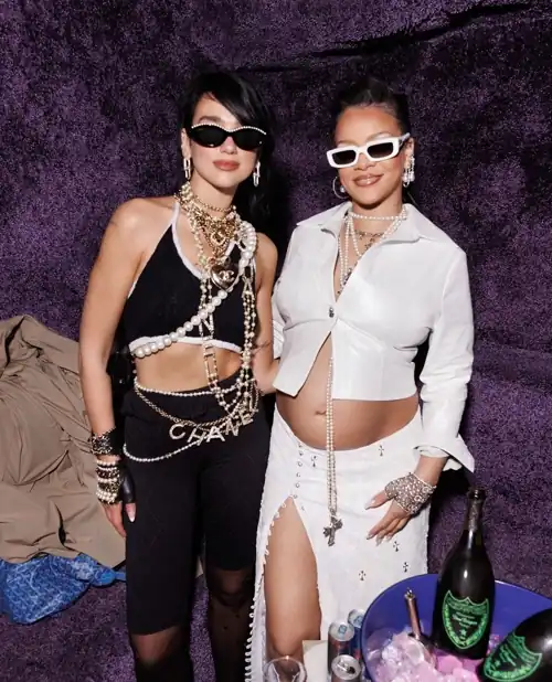 With Dua Lipa at the Met Gala after party (May 2023)