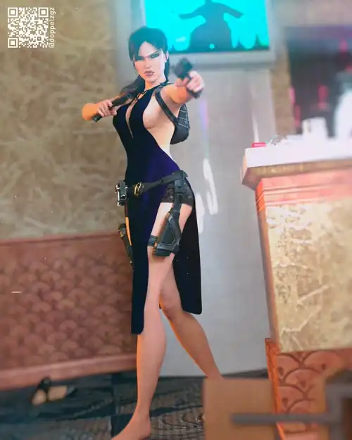 Tokyo torn dress fan render by David Paracuellos (aka DoppelZgz)