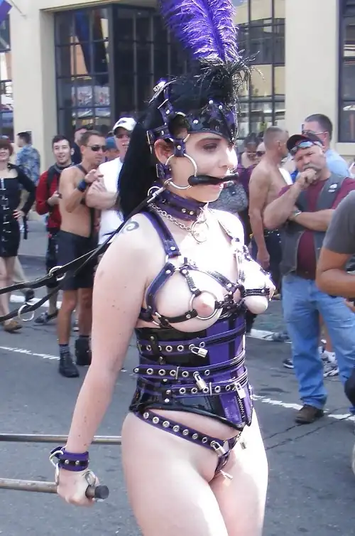 Pony girl in the street