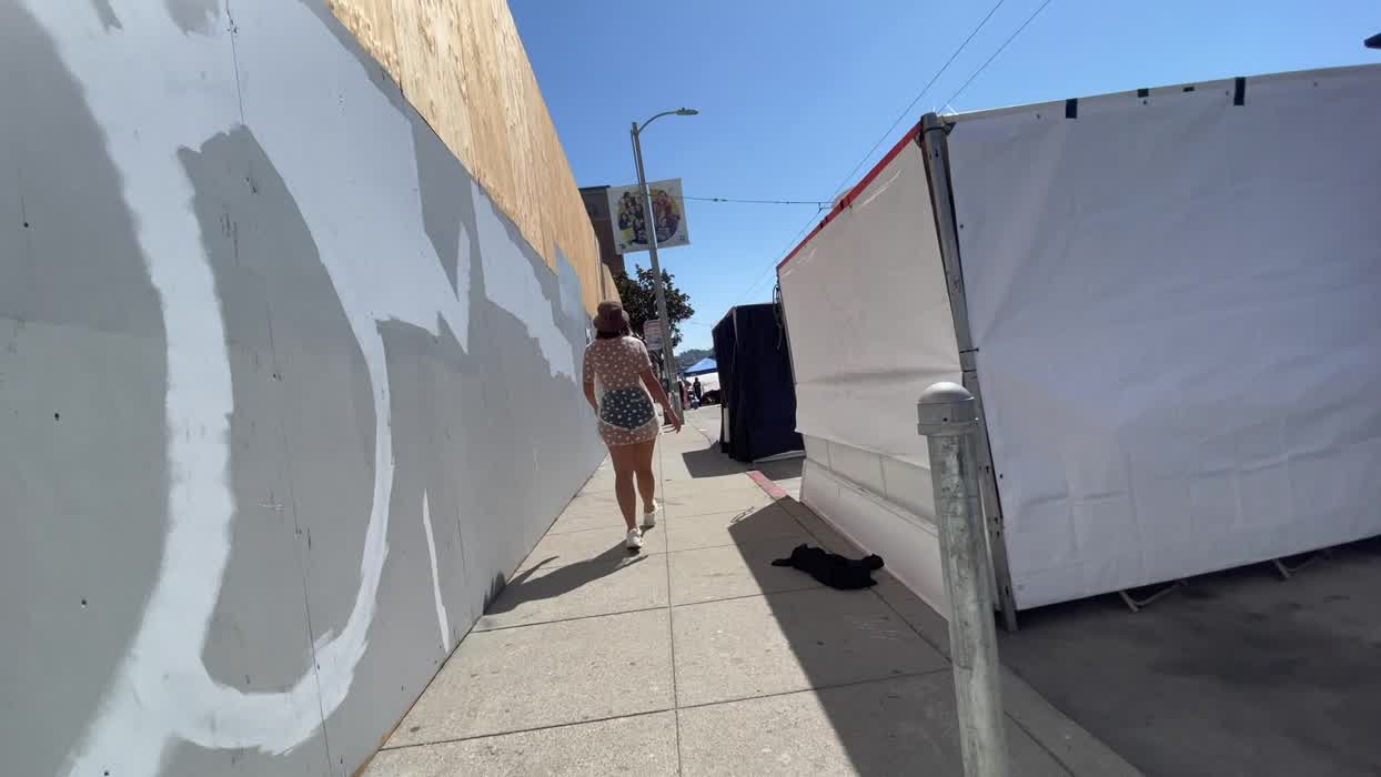 No shorts or bra under my sheer dress