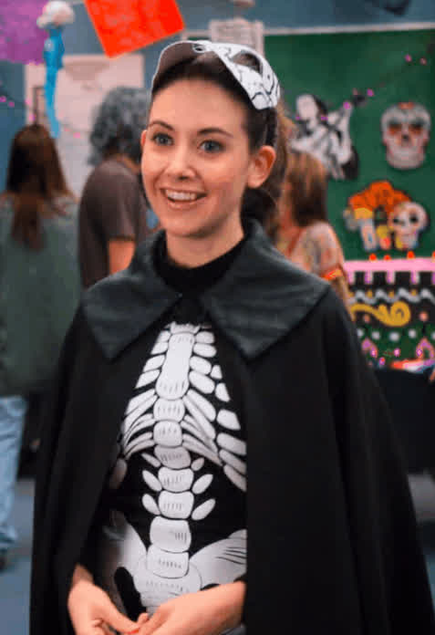 Annie’s skeleton costume