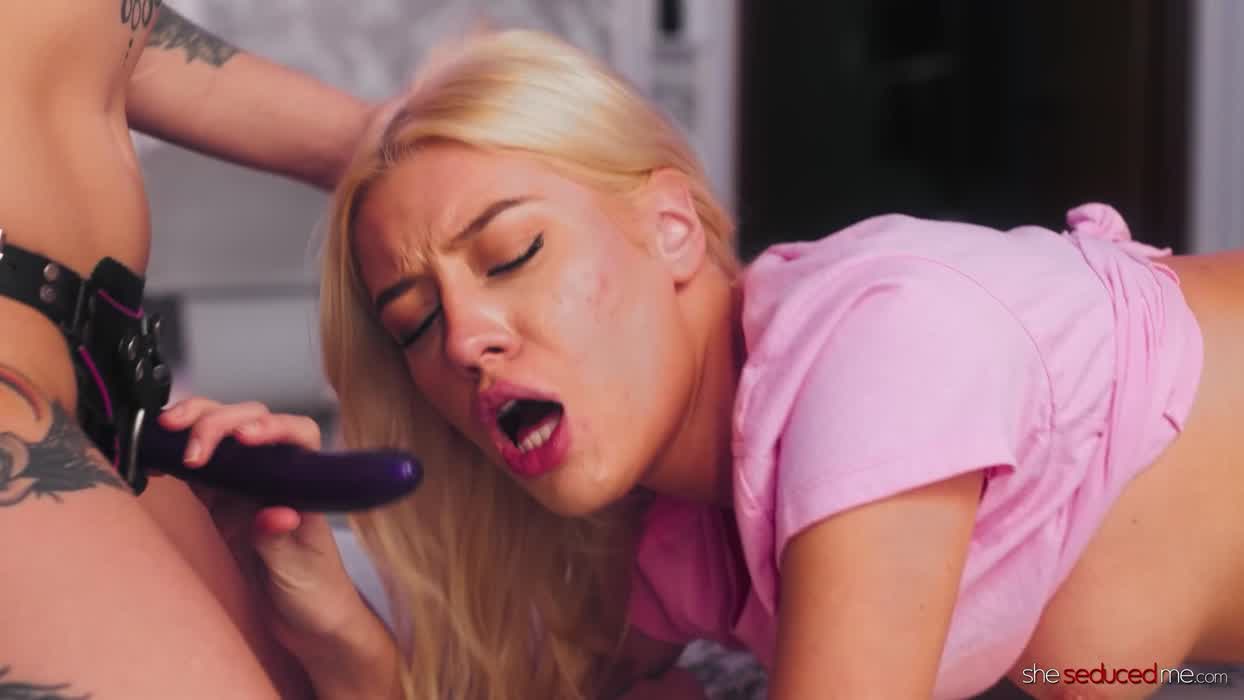 Spitroast with strap ons