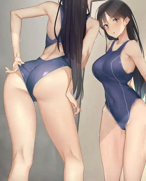 Adjusting that ass in the mirror