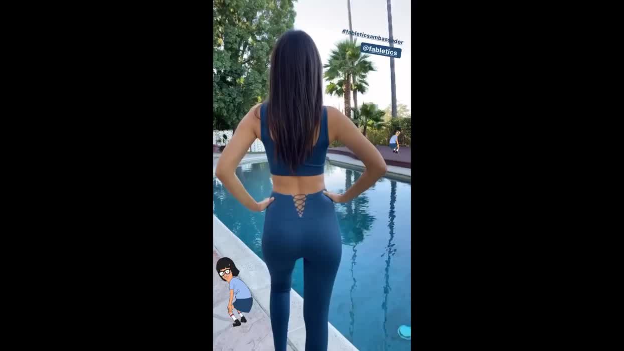 Teasing us with her fuckable ass