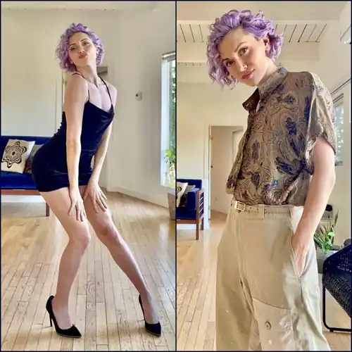 Sexy Dress And Legs And Pants And Shirt